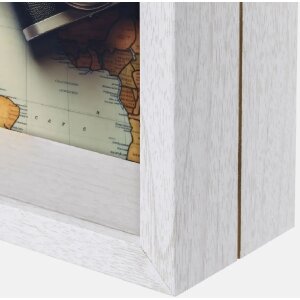 ZEP Bois Verre Caisse Patrick Blanc 17x21x6,5 cm