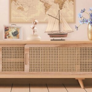 ZEP Bois Verre Caisse Patrick Blanc 17x21x6,5 cm