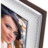 ZEP Alessandria cadre photo 15x20 cm argenté dos en bois
