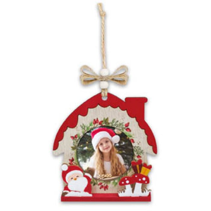 ZEP Koda A Décoration en bois avec image 6x6cm à suspendre Noël