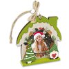 ZEP Koda C Cadre photo en bois 6x6 cm Motif de Noël à suspendre