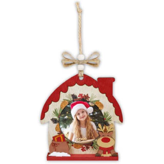 ZEP Koda D Décorations en bois Porte-photos 6x6cm à suspendre Noël