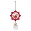ZEP Ludwig C Décoration en bois Image 7x7 cm à suspendre Noël