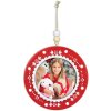 ZEP Pendentif en bois Noël avec image 6x6 cm à suspendre couleur aléatoire