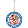ZEP Pendentif en bois Noël avec image 6x6 cm à suspendre couleur aléatoire
