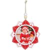 ZEP Pendentif en bois Noël avec image 6x6 cm à suspendre couleur aléatoire