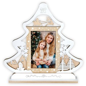 ZEP Cadre photo de Noël Julia bois 10x15 cm design...