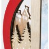 ZEP Cadre photo de Noël Heidi bois rouge 10x15 cm design dhiver
