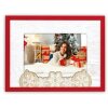 ZEP ZT3764 Vipiteno Horizontal cadre photo en bois blanc rouge 10x15 cm