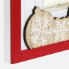 ZEP ZT3764 Vipiteno Horizontal cadre photo en bois blanc rouge 10x15 cm