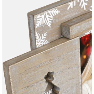 ZEP VP2264 Valtellina A Cadre photo en bois 10x15 cm brun blanc