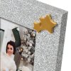 ZEP ZT2024 Silvy 10x15 cm cadre photo en bois argenté or étoile Noël
