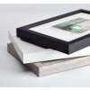Walther Stockholm cadre en bois 18x24 noir avec passe-partout EA824B