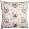 Clayre & Eef GTW21 Housse de coussin Beige Marron Motif cerf 45x45 cm style rustique