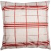 Clayre & Eef NWV24-1 Housse de coussin 45x45 cm Beige Rouge Motif cerf campagnard