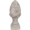 Clayre & Eef 6TE0545M Déco Pomme de pin Pierre Grise Ø 14x33 cm