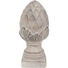 Clayre & Eef 6TE0545S Déco Pomme de pin Grise Pierre Ø 12x26 cm