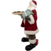Clayre & Eef 5PR0140 Père Noël figurine décorative rouge blanc 56x50x91 cm Polyrésine