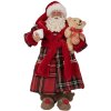 Clayre & Eef 65589 Décoration Père Noël rouge blanc 16x10x27 cm
