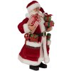 Clayre & Eef 65594 Décorations de Noël Père Noël rouge blanc 16x10x27 cm