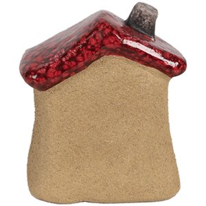 Clayre & Eef 6CE1778 Décoration Maison Marron Rouge Céramique 7x6x8 cm