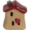 Clayre & Eef 6CE1778 Décoration Maison Marron Rouge Céramique 7x6x8 cm