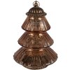 Clayre & Eef 6GL4574KO Sapin de Noël LED Ø 16x22 cm Cuivre Verre Style campagne