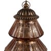 Clayre & Eef 6GL4574KO Sapin de Noël LED Ø 16x22 cm Cuivre Verre Style campagne