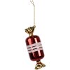 Clayre & Eef 6GL4647 Boule de Noël en verre rouge Ø 5x14 cm
