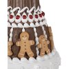Clayre & Eef 6PR4247 Deko Torte pain dépices Ø 29x52 cm brun blanc style rustique