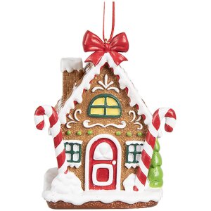 Clayre & Eef 6PR4254 Pendentif de Noël maison en...
