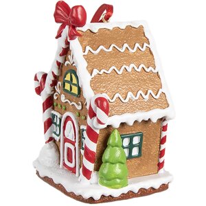 Clayre & Eef 6PR4254 Pendentif de Noël maison en...