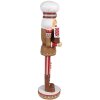 Clayre & Eef 6PR4257 Décoration de Noël Casse-Noisette Marron Rouge 13x12x46 cm Polyrésine