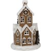 Clayre & Eef 6PR4307 Maison de Noël LED Ø 21x33 cm Marron Rose 3xAAA