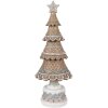 Clayre & Eef 6PR4324 Arbre de Noël décoratif brun rose Ø 16x42 cm style rustique