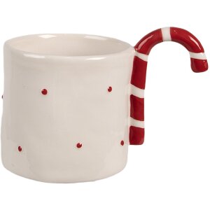 Clayre & Eef 6CEMU0153 Gobelet Beige Rouge...