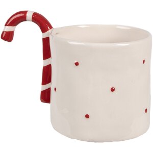 Clayre & Eef 6CEMU0153 Gobelet Beige Rouge...