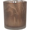 Clayre & Eef 6GL4660 Porte-bougie à chauffe-plat motif cerf brun Ø 7x8 cm verre