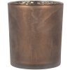 Clayre & Eef 6GL4661 Bougeoir Motif Cerf Marron Ø 9x10 cm Verre