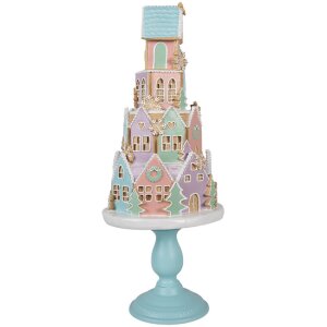 Clayre & Eef 5PR0136 Déco Maison pastel bleu rose Ø 24x59 cm Polyrésine