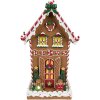 Clayre & Eef 6PR4251 Maison en pain dépices Décoration Marron Blanc 18x14x31 cm