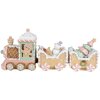 Clayre & Eef 6PR4266 Décoration Train Beige Rose 45x12x19 cm Polyrésine