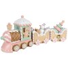 Clayre & Eef 6PR4266 Décoration Train Beige Rose 45x12x19 cm Polyrésine