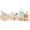 Clayre & Eef 6PR4266 Décoration Train Beige Rose 45x12x19 cm Polyrésine