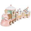 Clayre & Eef 6PR4266 Décoration Train Beige Rose 45x12x19 cm Polyrésine