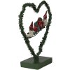 Clayre & Eef 65531 LED Décoration Cœur Lutin 26x9x28 cm Décoration de Noël Campagne