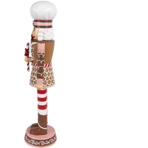 Clayre & Eef 6PR4256 Décoration Casse-Noisette Marron Rose 15x12x46 cm