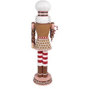 Clayre & Eef 6PR4256 Décoration Casse-Noisette Marron Rose 15x12x46 cm