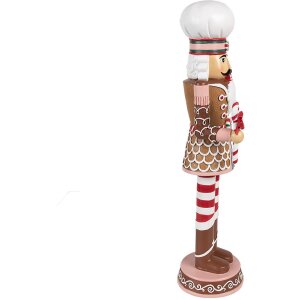 Clayre & Eef 6PR4256 Décoration Casse-Noisette Marron Rose 15x12x46 cm