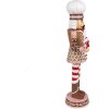 Clayre & Eef 6PR4256 Décoration Casse-Noisette Marron Rose 15x12x46 cm